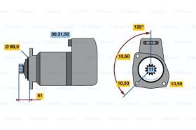 BOSCH 0986011460 - MOTOR DE ARRANQUE