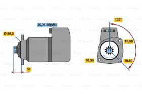 BOSCH 0986011580 - MOTOR DE ARRANQUE