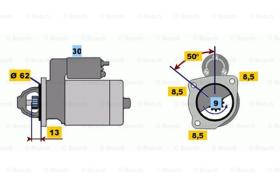 BOSCH 0986011941 - MOTOR DE ARRANQUE