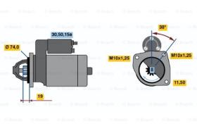 BOSCH 0986012271 - MOTOR DE ARRANQUE