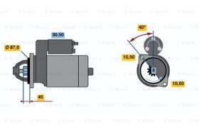 BOSCH 0986012291 - MOTOR DE ARRANQUE