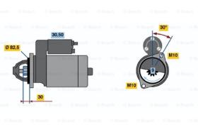 BOSCH 0986012410 - MOTOR DE ARRANQUE