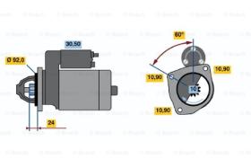 BOSCH 0986012470 - MOTOR DE ARRANQUE