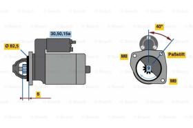 BOSCH 0986012570 - MOTOR DE ARRANQUE