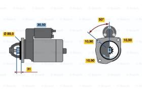 BOSCH 0986012700 - MOTOR DE ARRANQUE