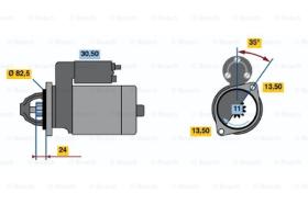 BOSCH 0986012710 - MOTOR DE ARRANQUE