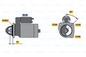 BOSCH 0986012750 - MOTOR DE ARRANQUE