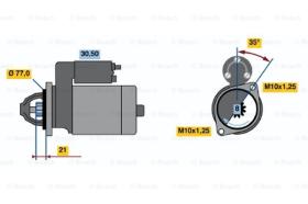 BOSCH 0986012871 - MOTOR DE ARRANQUE