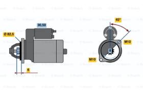 BOSCH 0986012911 - MOTOR DE ARRANQUE