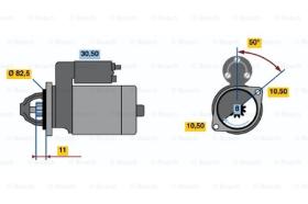 BOSCH 0986012931 - MOTOR DE ARRANQUE