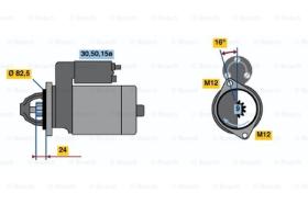 BOSCH 0986012980 - MOTOR DE ARRANQUE