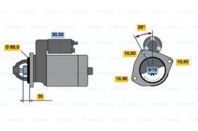 BOSCH 0986013170 - MOTOR DE ARRANQUE