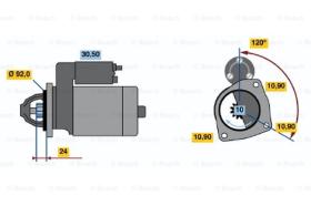 BOSCH 0986013180 - MOTOR DE ARRANQUE