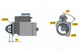 BOSCH 0986013220 - MOTOR DE ARRANQUE