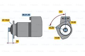 BOSCH 0986013430 - MOTOR DE ARRANQUE