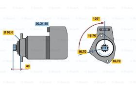 BOSCH 0986013450 - MOTOR DE ARRANQUE