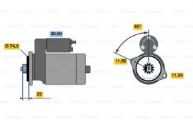 BOSCH 0986013981 - MOTOR DE ARRANQUE