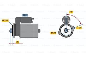 BOSCH 0986014051 - MOTOR DE ARRANQUE