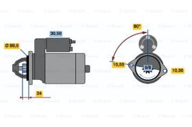 BOSCH 0986014081 - MOTOR DE ARRANQUE