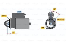 BOSCH 0986014111 - MOTOR DE ARRANQUE