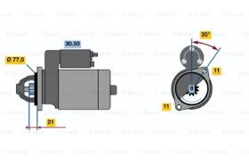 BOSCH 0986014151 - MOTOR DE ARRANQUE