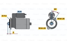 BOSCH 0986014161 - MOTOR DE ARRANQUE