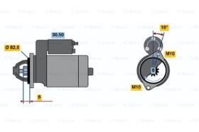 BOSCH 0986014201 - MOTOR DE ARRANQUE