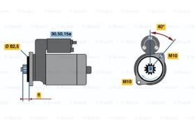 BOSCH 0986014261 - MOTOR DE ARRANQUE