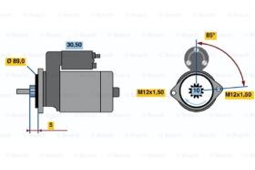 BOSCH 0986015391 - MOTOR DE ARRANQUE