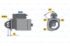 BOSCH 0986015401 - MOTOR DE ARRANQUE