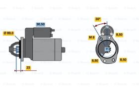 BOSCH 0986015411 - MOTOR DE ARRANQUE