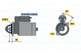 BOSCH 0986015740 - MOTOR DE ARRANQUE