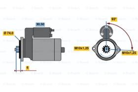 BOSCH 0986015761 - MOTOR DE ARRANQUE