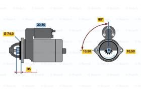 BOSCH 0986015781 - MOTOR DE ARRANQUE