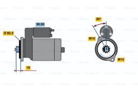 BOSCH 0986015791 - MOTOR DE ARRANQUE