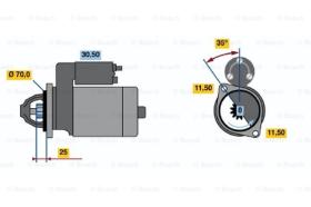 BOSCH 0986015981 - MOTOR DE ARRANQUE