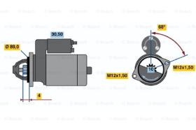 BOSCH 0986015991 - MOTOR DE ARRANQUE