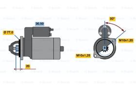 BOSCH 0986016001 - MOTOR DE ARRANQUE