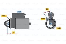 BOSCH 0986016200 - MOTOR DE ARRANQUE