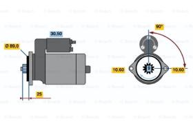 BOSCH 0986016261 - MOTOR DE ARRANQUE