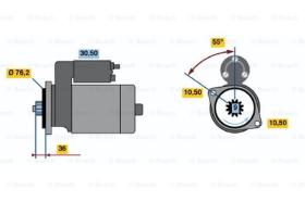 BOSCH 0986016370 - MOTOR DE ARRANQUE