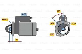 BOSCH 0986016411 - MOTOR DE ARRANQUE