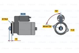 BOSCH 0986016421 - MOTOR DE ARRANQUE