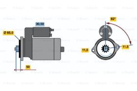 BOSCH 0986016431 - MOTOR DE ARRANQUE