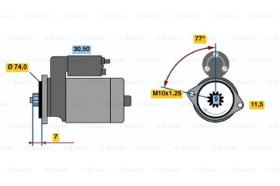 BOSCH 0986016441 - MOTOR DE ARRANQUE