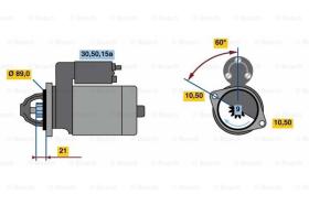 BOSCH 0986016560 - MOTOR DE ARRANQUE