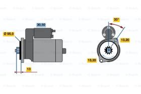 BOSCH 0986016681 - MOTOR DE ARRANQUE