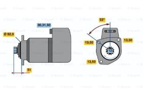 BOSCH 0986017050 - MOTOR DE ARRANQUE