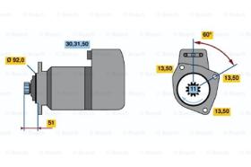 BOSCH 0986017100 - MOTOR DE ARRANQUE