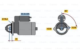 BOSCH 0986017150 - MOTOR DE ARRANQUE